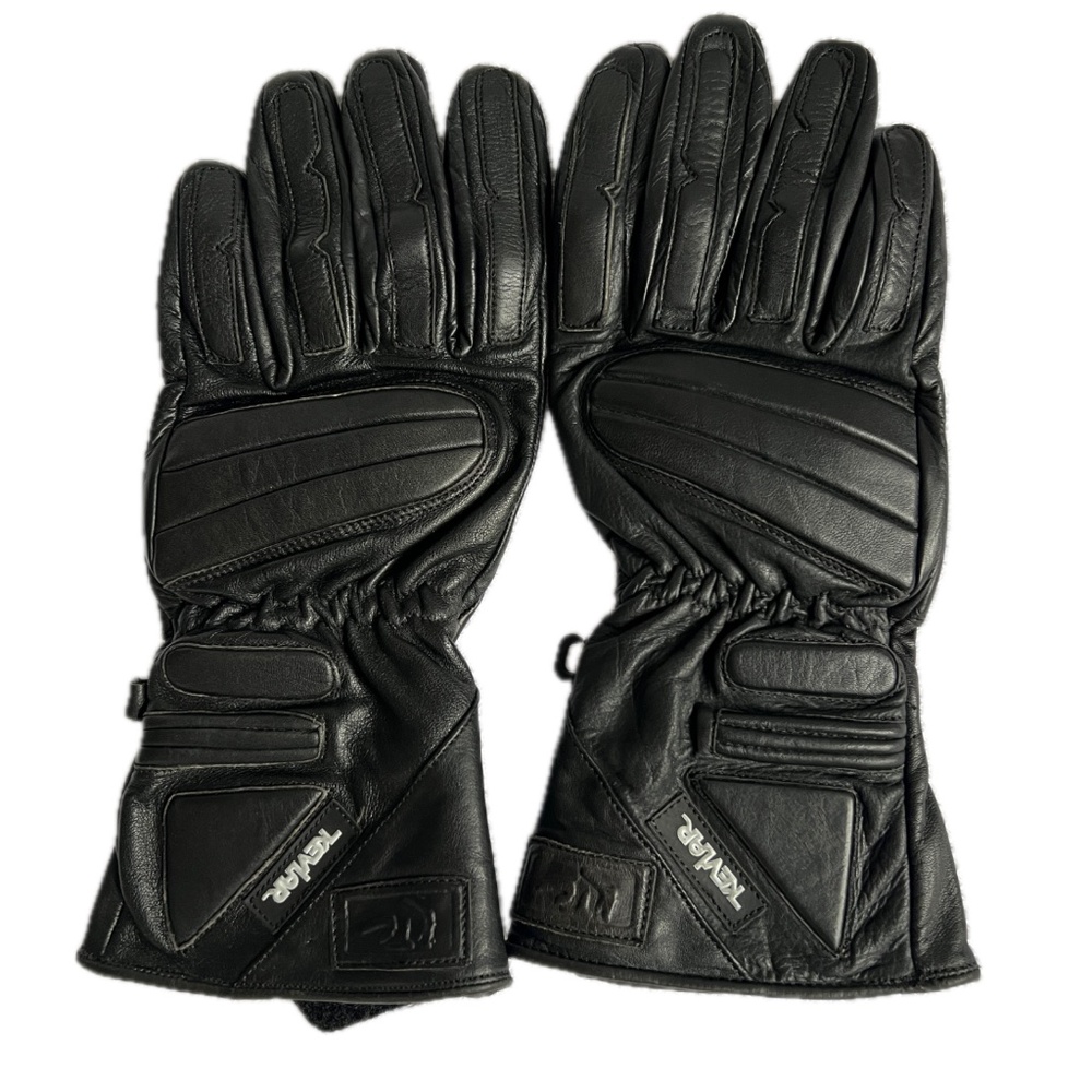 Motorcycle Gloves Women’s Genuine Leather With Kevlar Protection KTC Black L